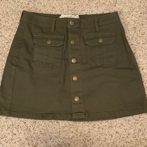 Olive green alter’d state skirt